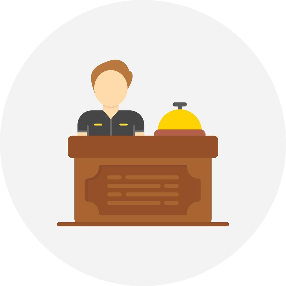 Receptionist Creative Icon Design vector