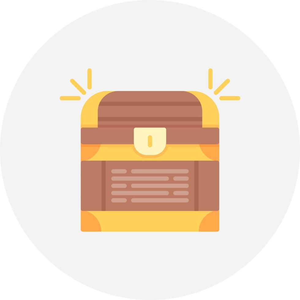 Treasure Chest Creative Icon Design vector