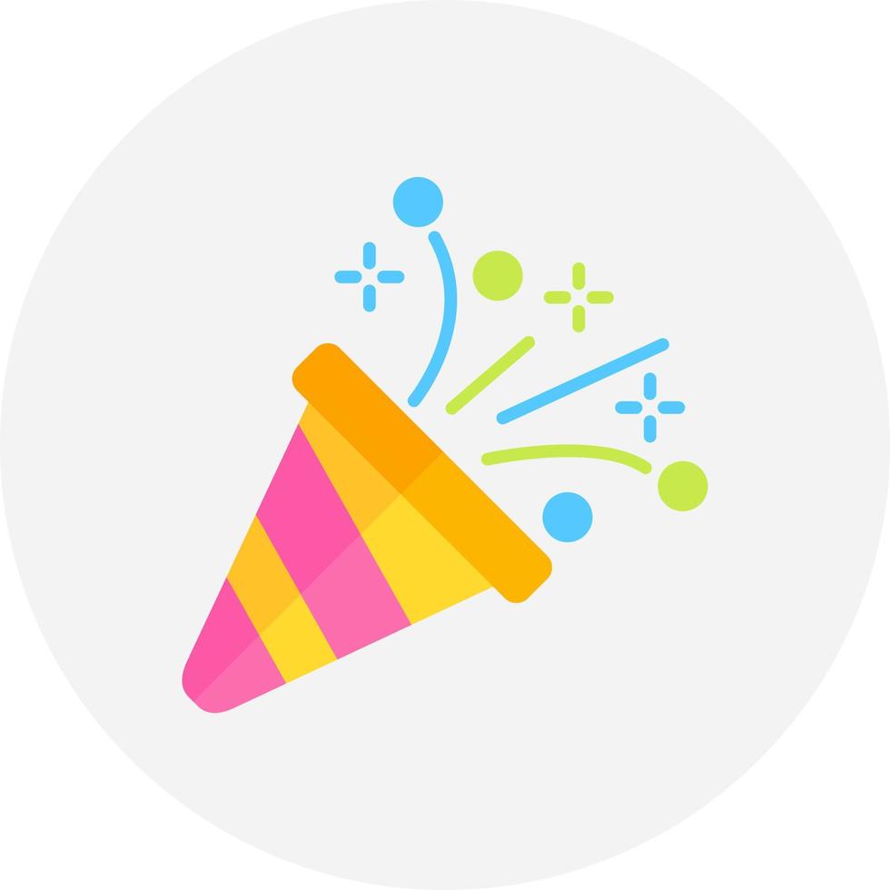 Confetti Creative Icon Design vector