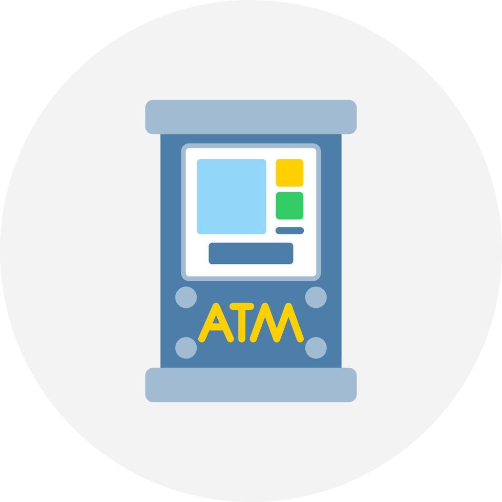 Atm Machine Creative Icon Design vector