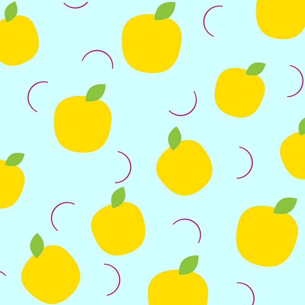 Background vector design with lemon ornament