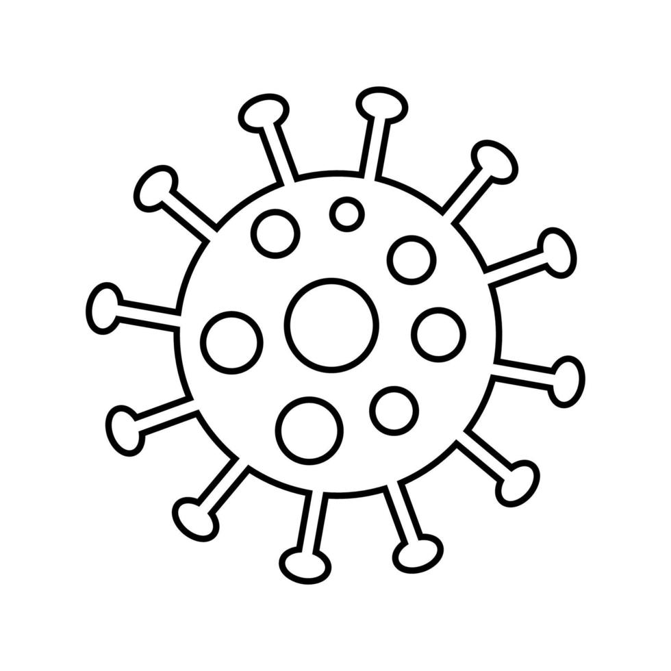 Virus vector design with lines suitable for coloring