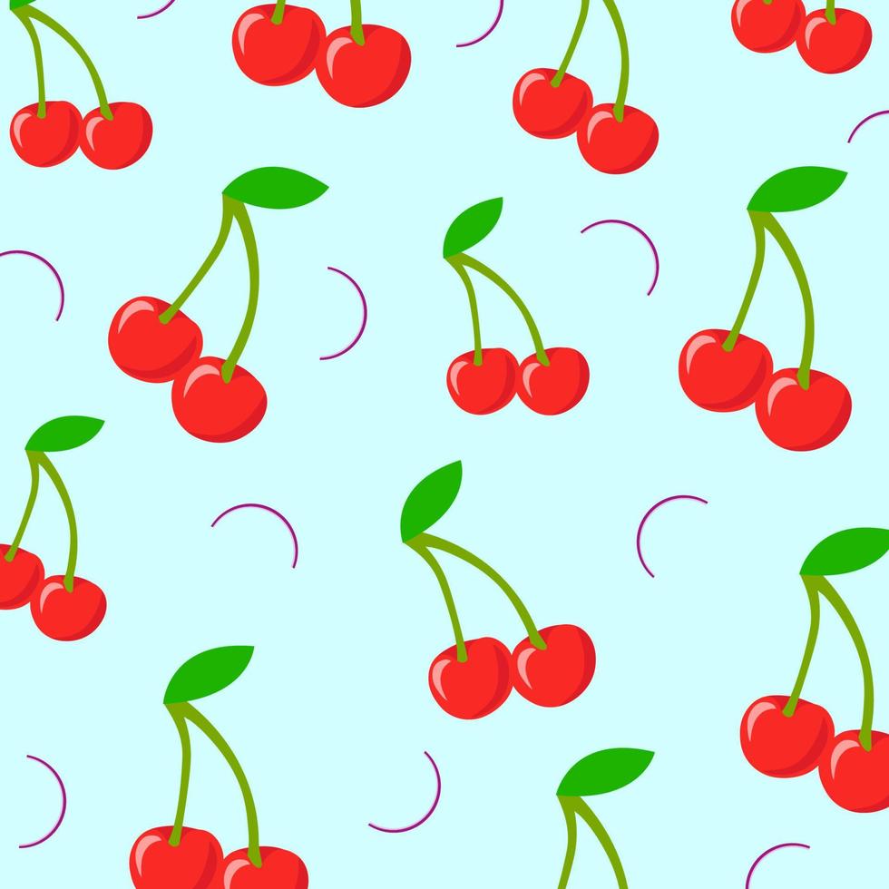 Background vector design with cherry ornament