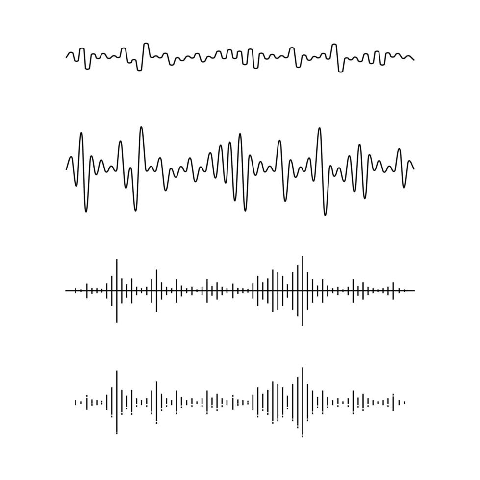 Sound waves vector design