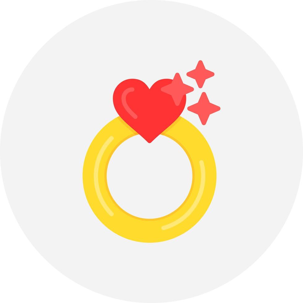 Engagement Ring Creative Icon Design vector