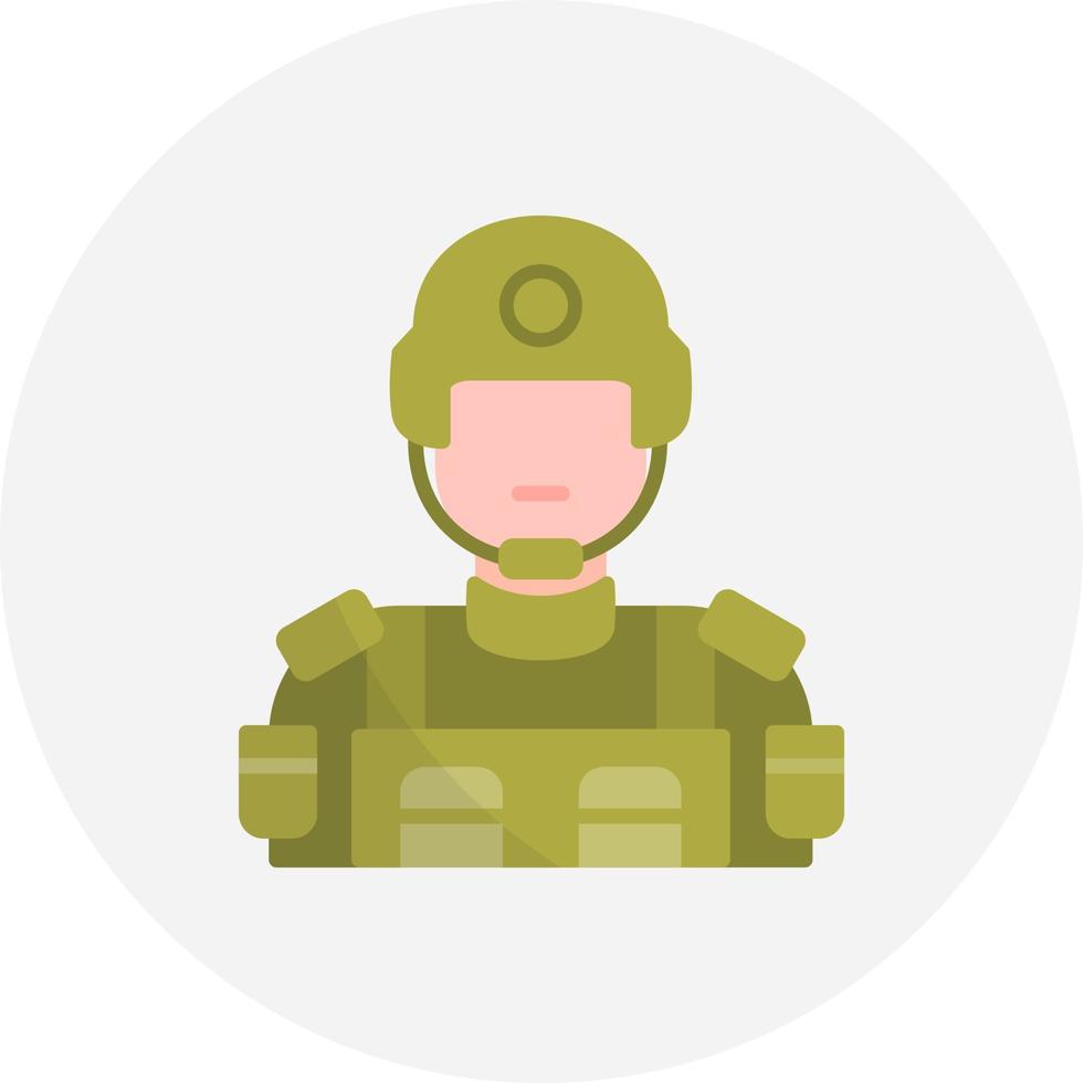 Soldier Creative Icon Design vector