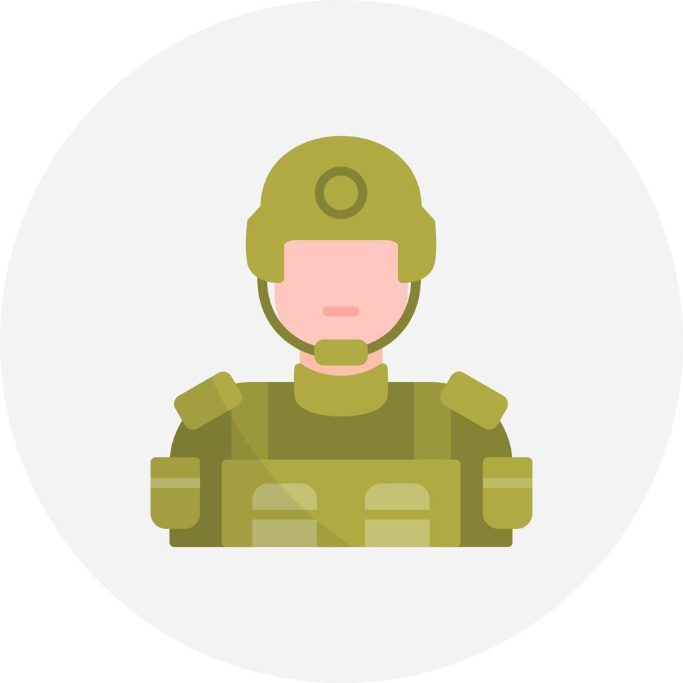 diseño de icono creativo soldado vector