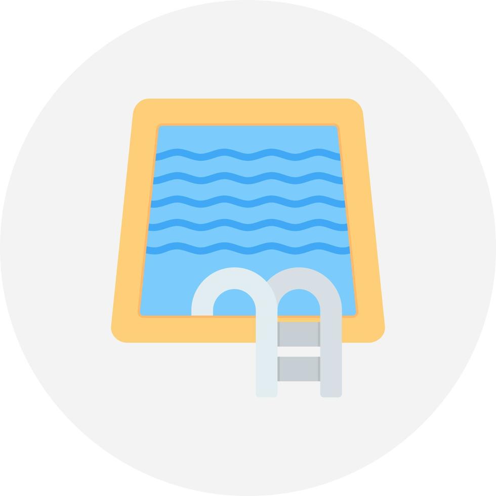 Swimming Pool Creative Icon Design vector