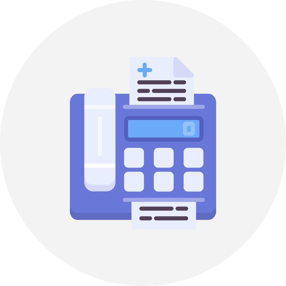 Fax Machine Creative Icon Design vector