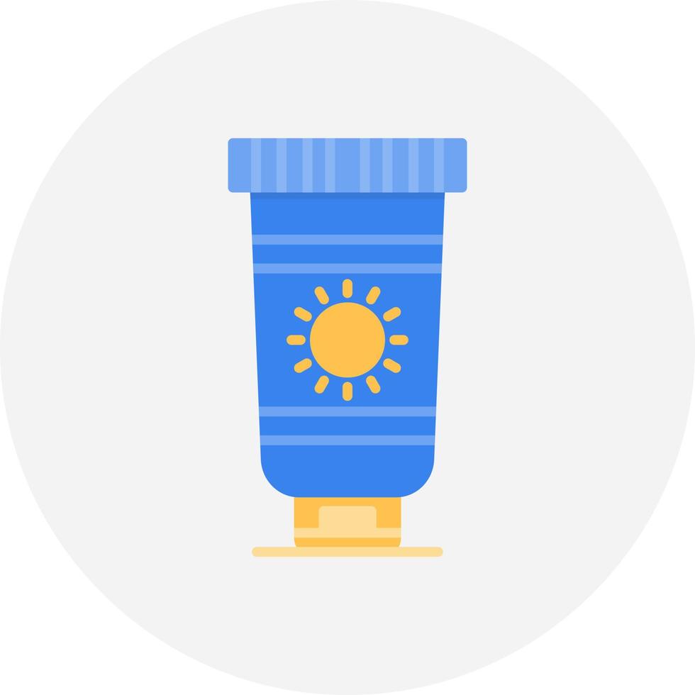 Sunscreen Creative Icon Design vector