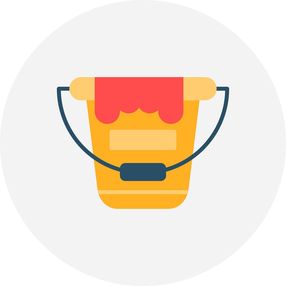 Paint Bucket Creative Icon Design vector