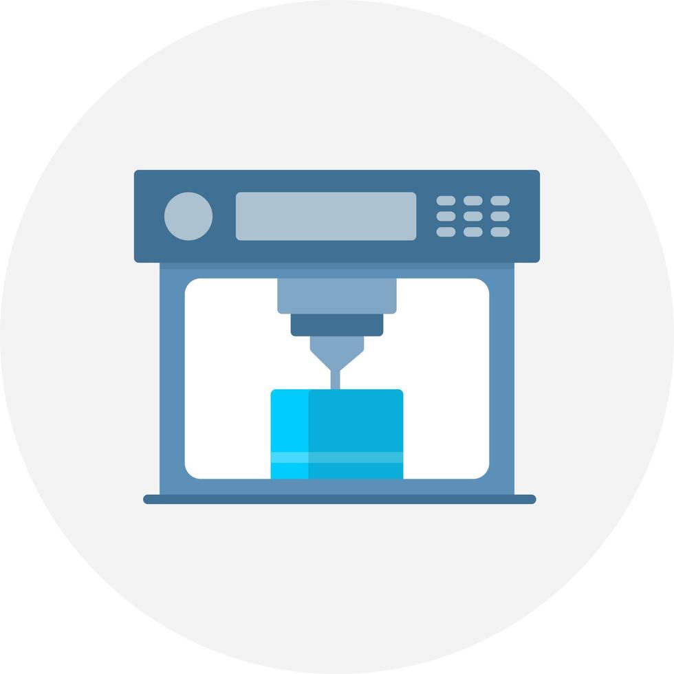 3d Printer Creative Icon Design vector