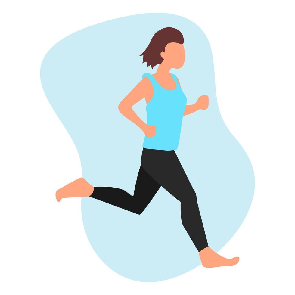 diseño de ilustración vectorial de personas corriendo vector