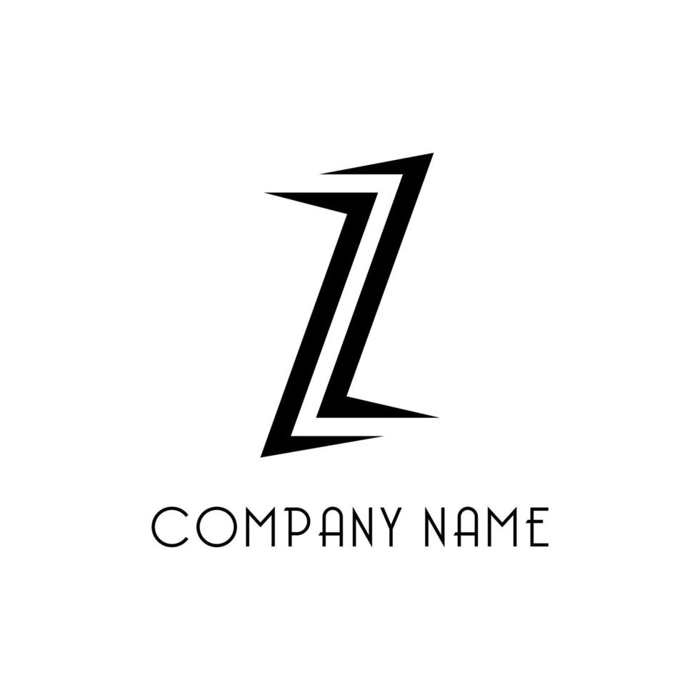 diseño de vector de logotipo con letra z inicial