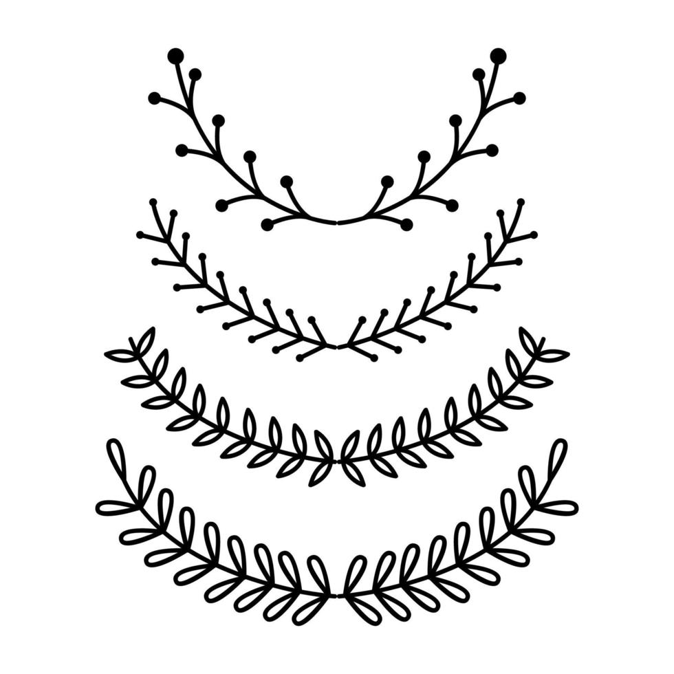 Leaf vector design for logo ornament