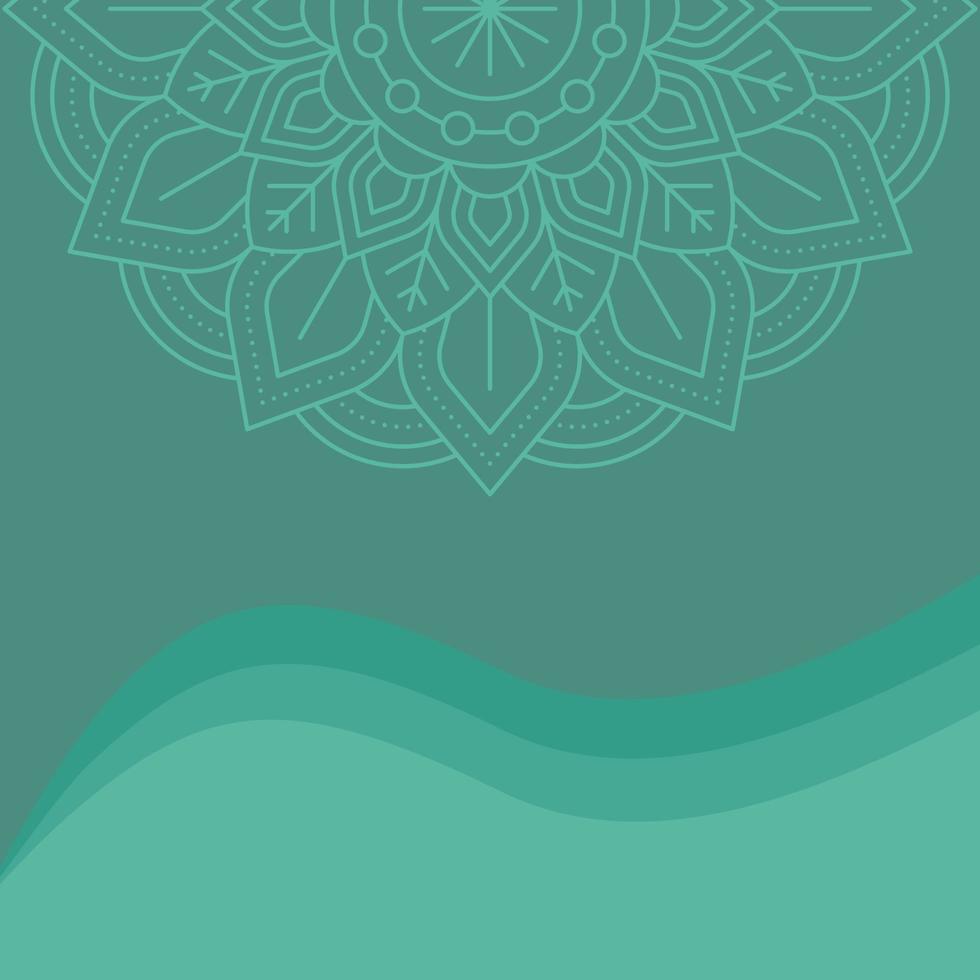 Background vector design with mandala ornament