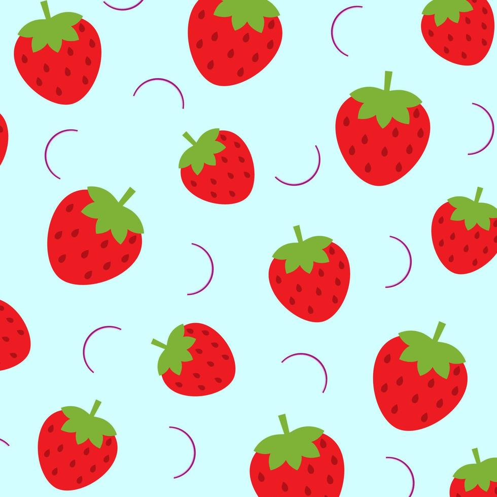 Background vector design with strawberry ornament