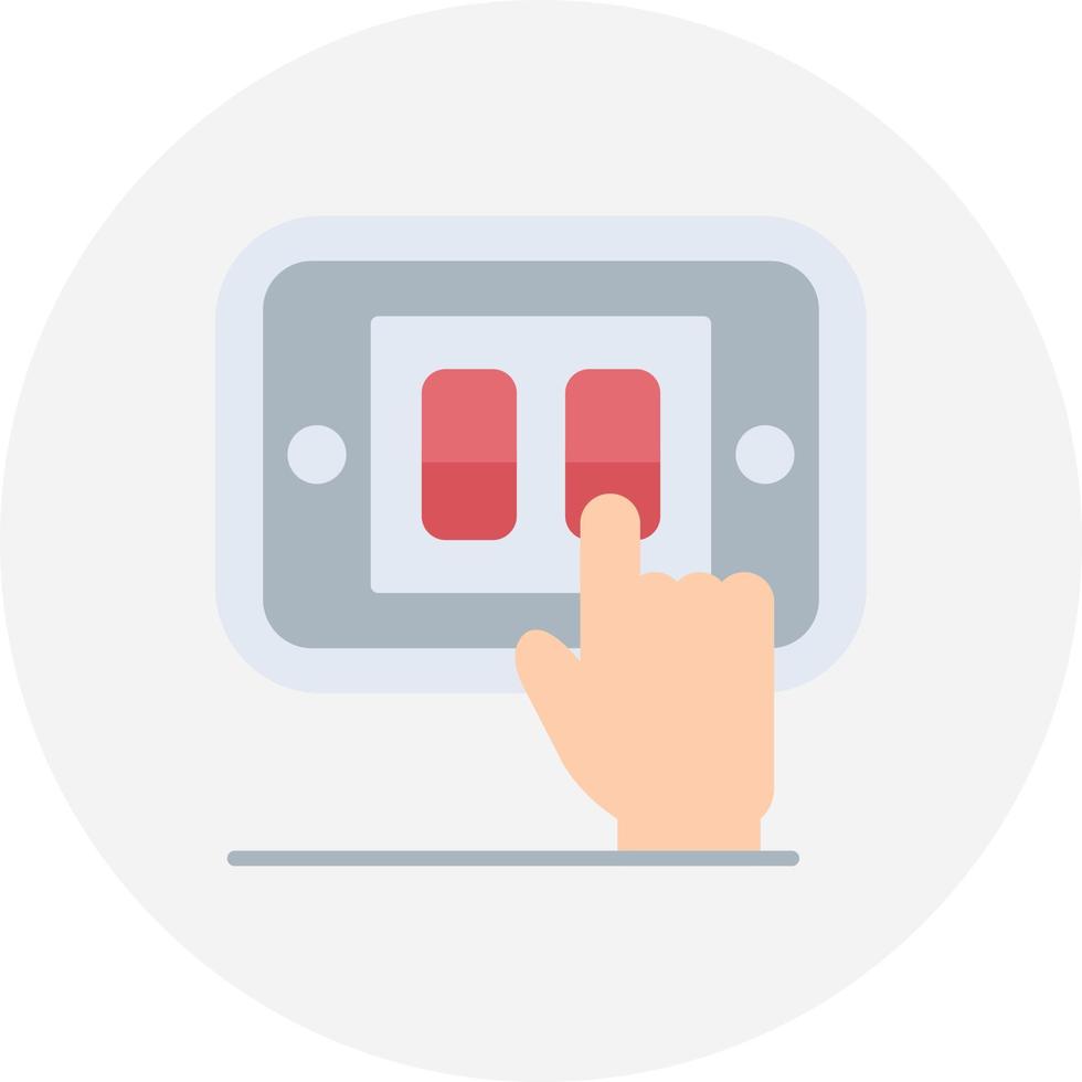 Light Switch Creative Icon Design vector