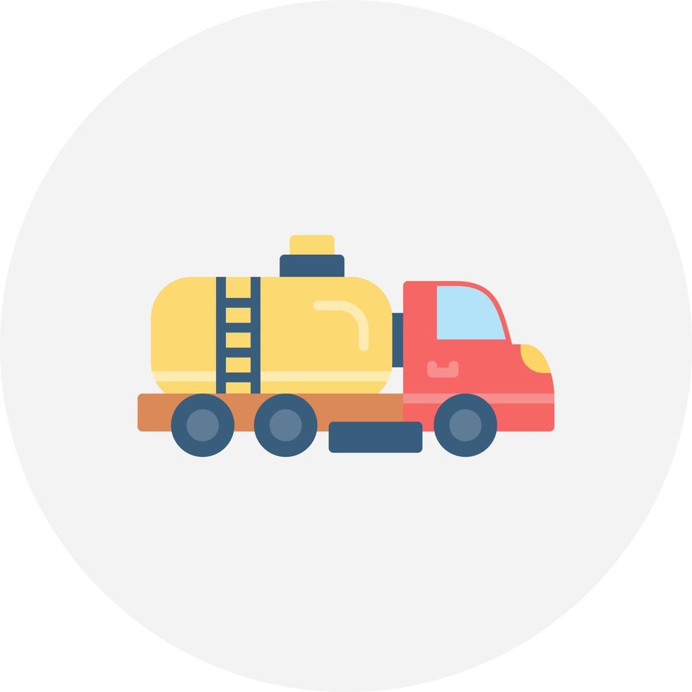 Tanker Truck Creative Icon Design vector