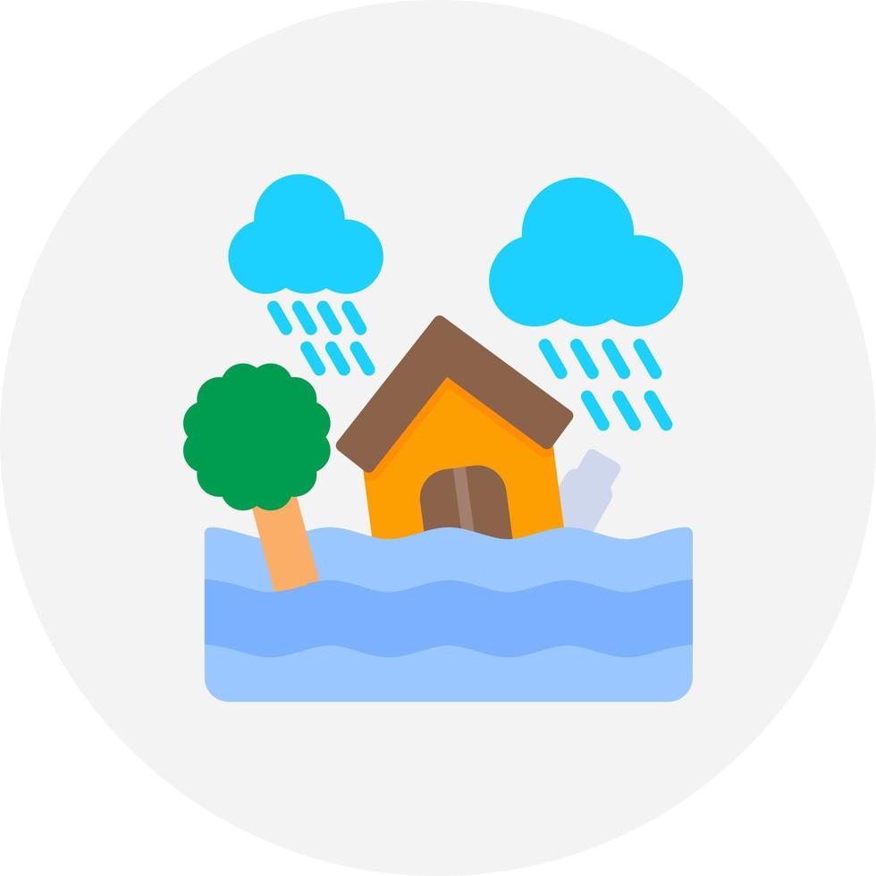 Flood Creative Icon Design vector