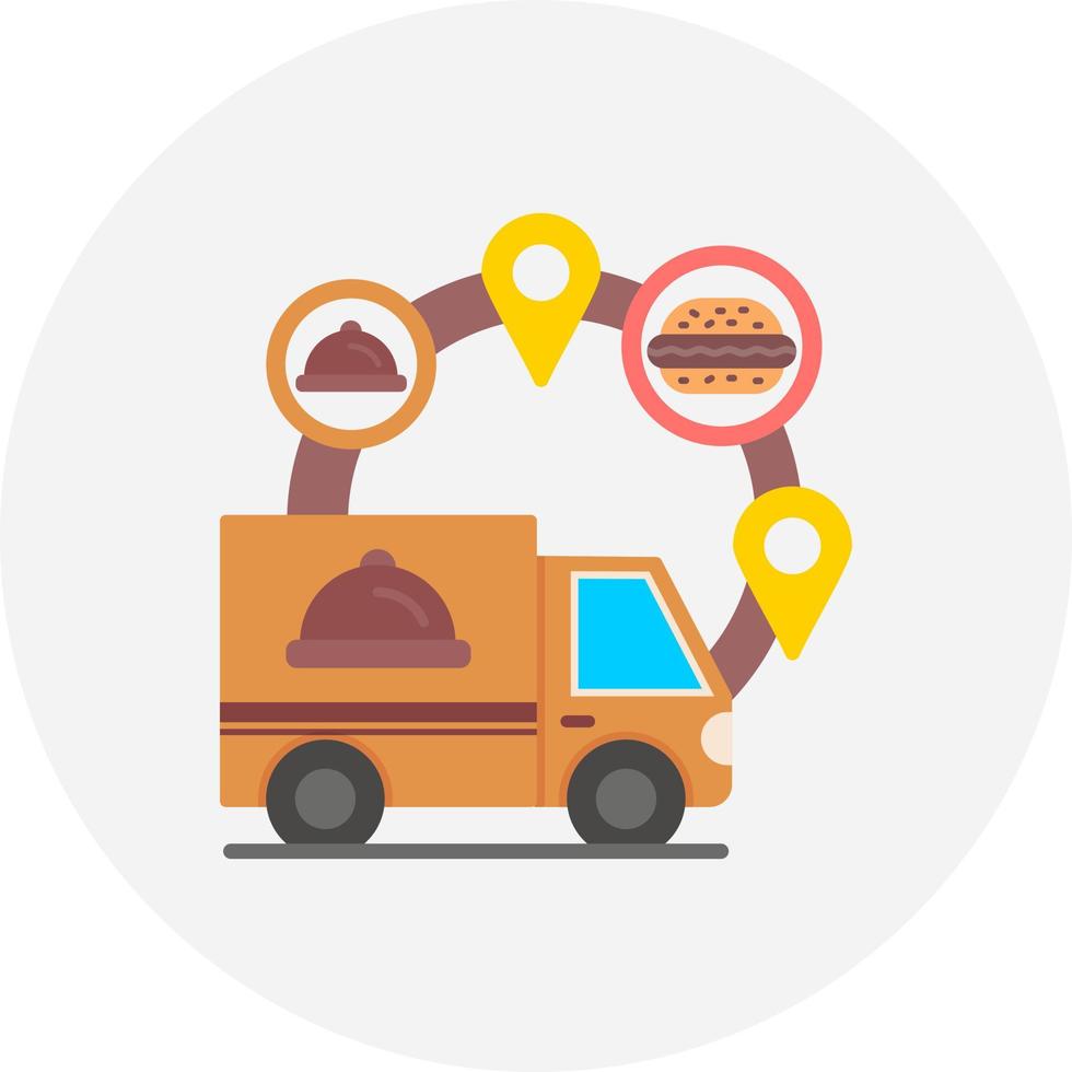 Food Delivery Creative Icon Design vector