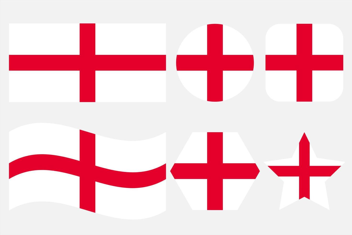 England flag simple illustration for independence day or election vector