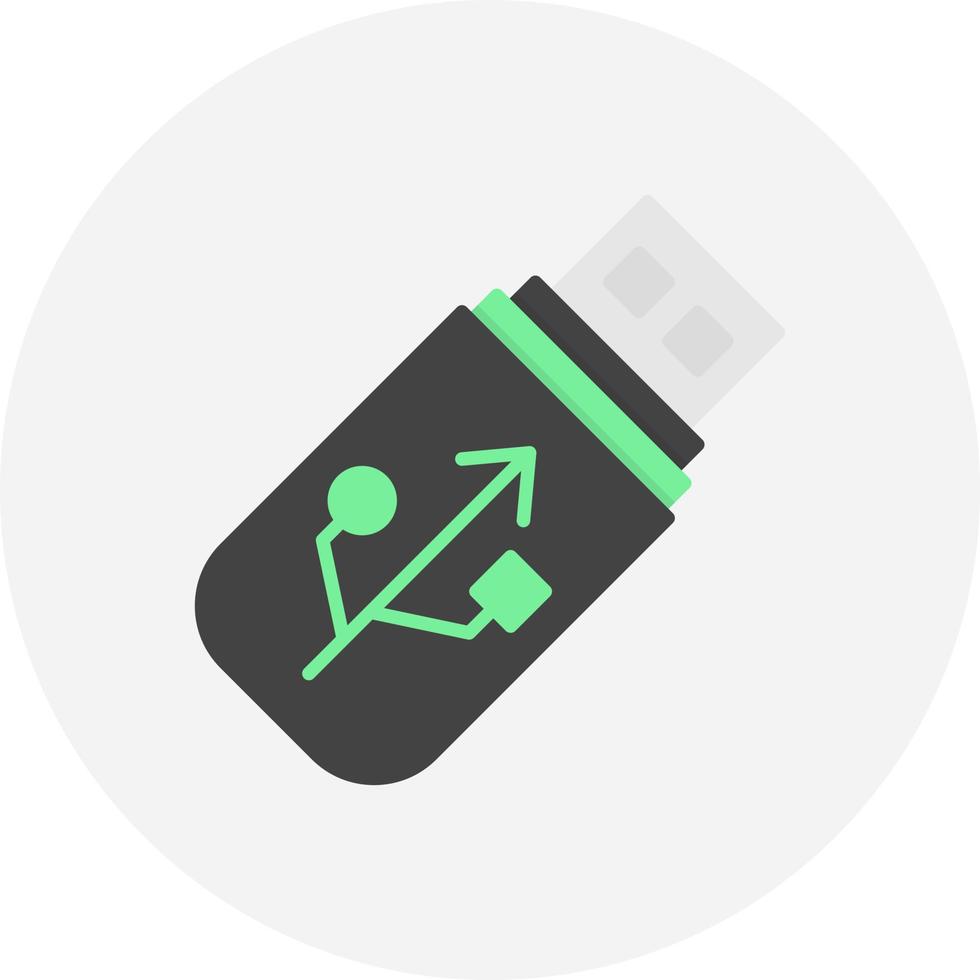 Pen Drive Creative Icon Design vector