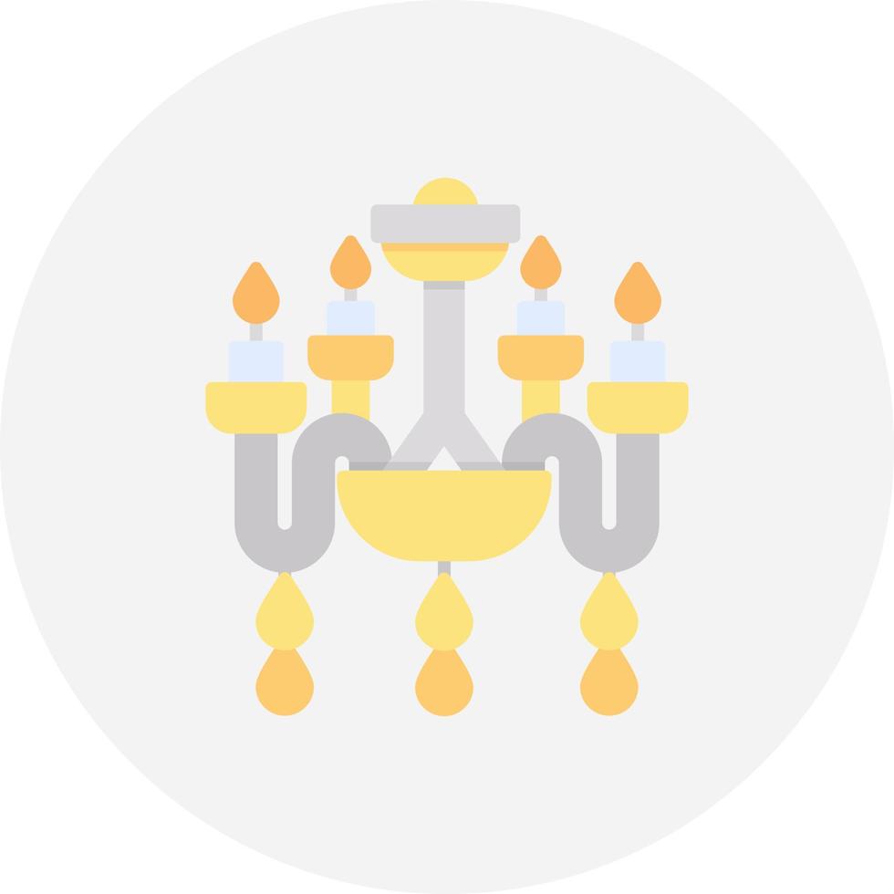 Chandelier Creative Icon Design vector