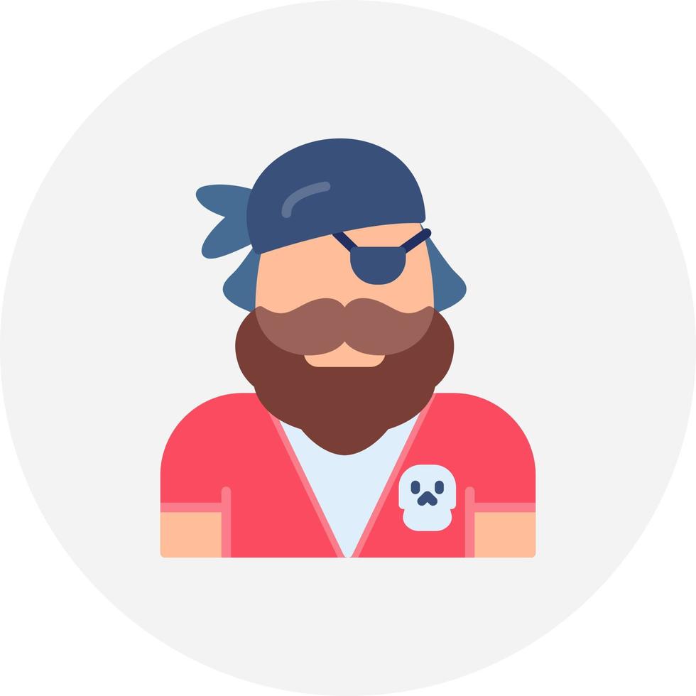 diseño de icono creativo pirata vector