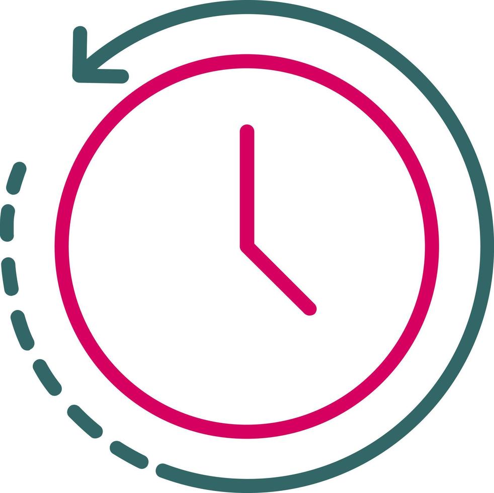Back In Time Vector  Icon