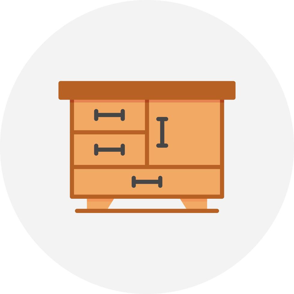 Drawers Creative Icon Design vector