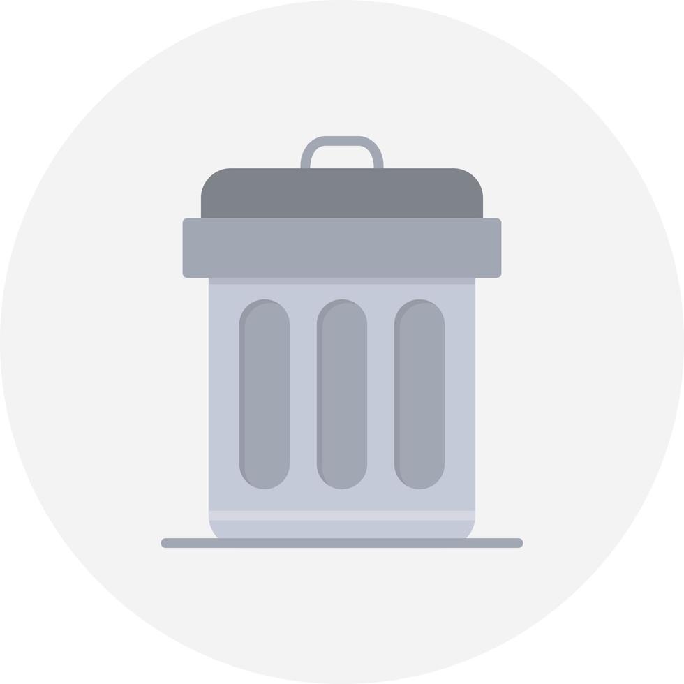 Trash Bin Creative Icon Design vector