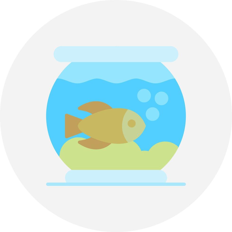 Fish Bowl Creative Icon Design vector