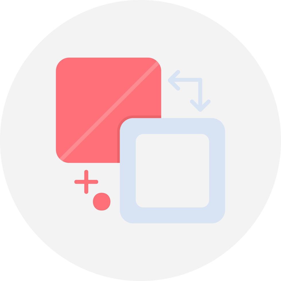 Fill And Stroke Creative Icon Design vector