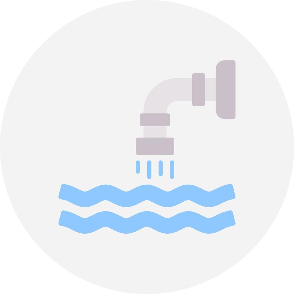 Waste Water Creative Icon Design vector