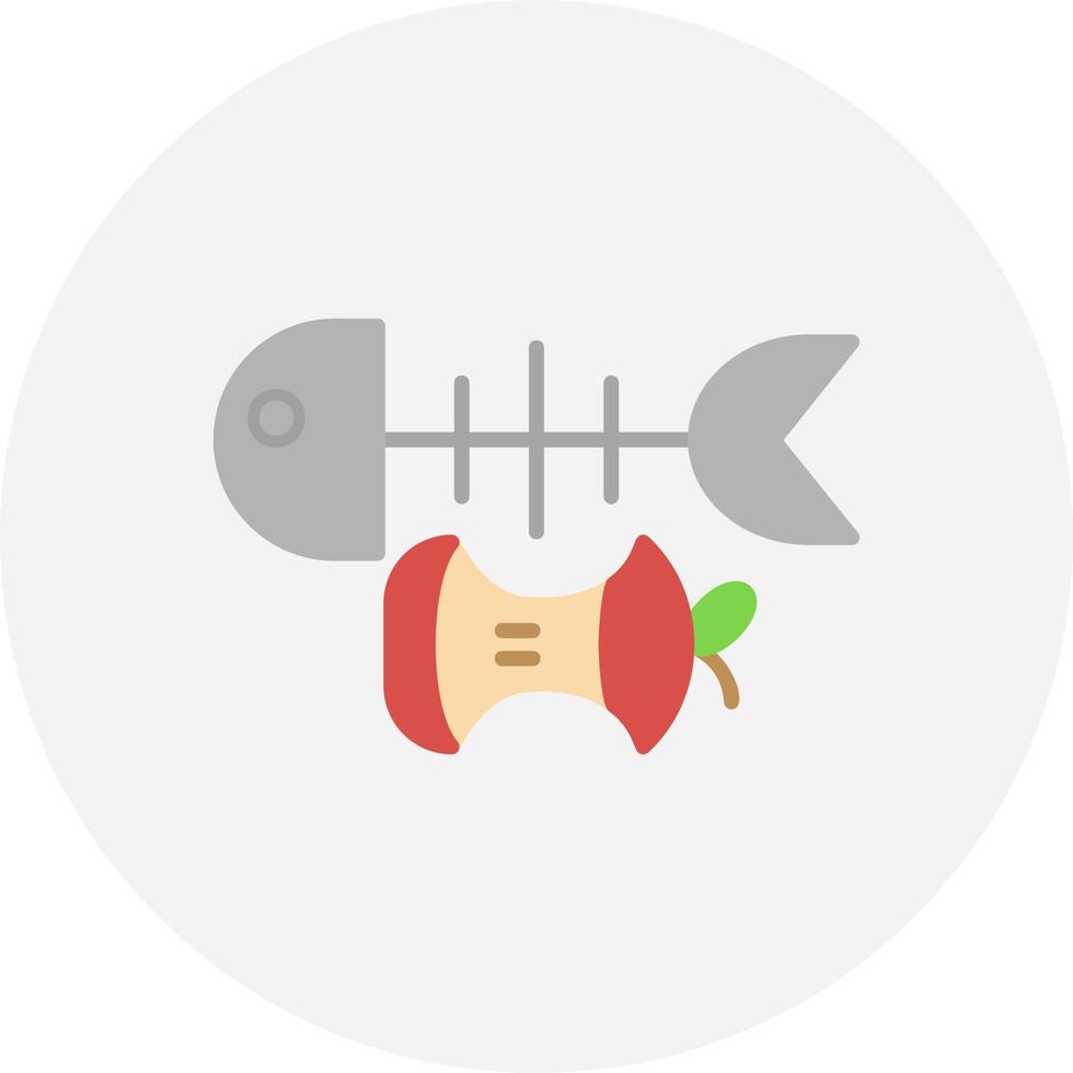 Food Waste Creative Icon Design vector