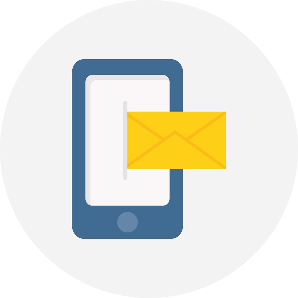 Mobile Email Creative Icon Design vector