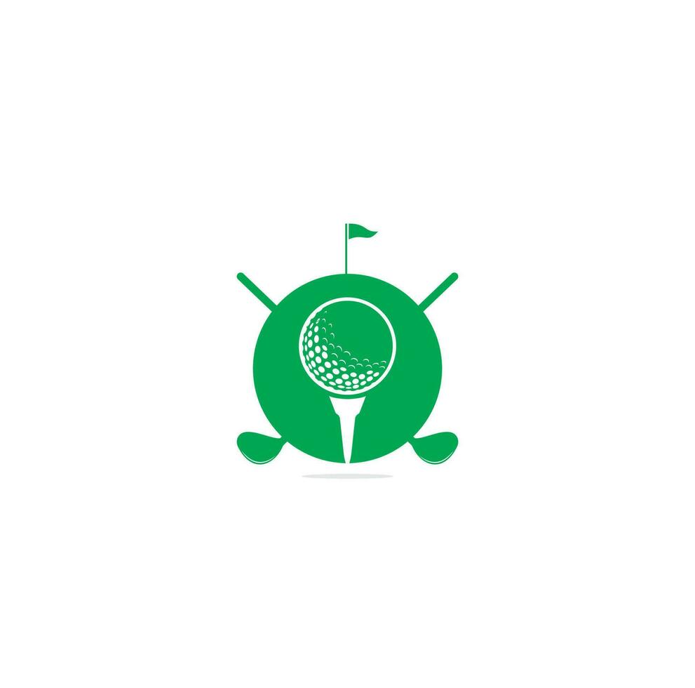 vector de logotipo de insignia de golf moderno. plantilla de diseño de logotipo de club de golf. etiquetas y emblemas. logotipo de golf