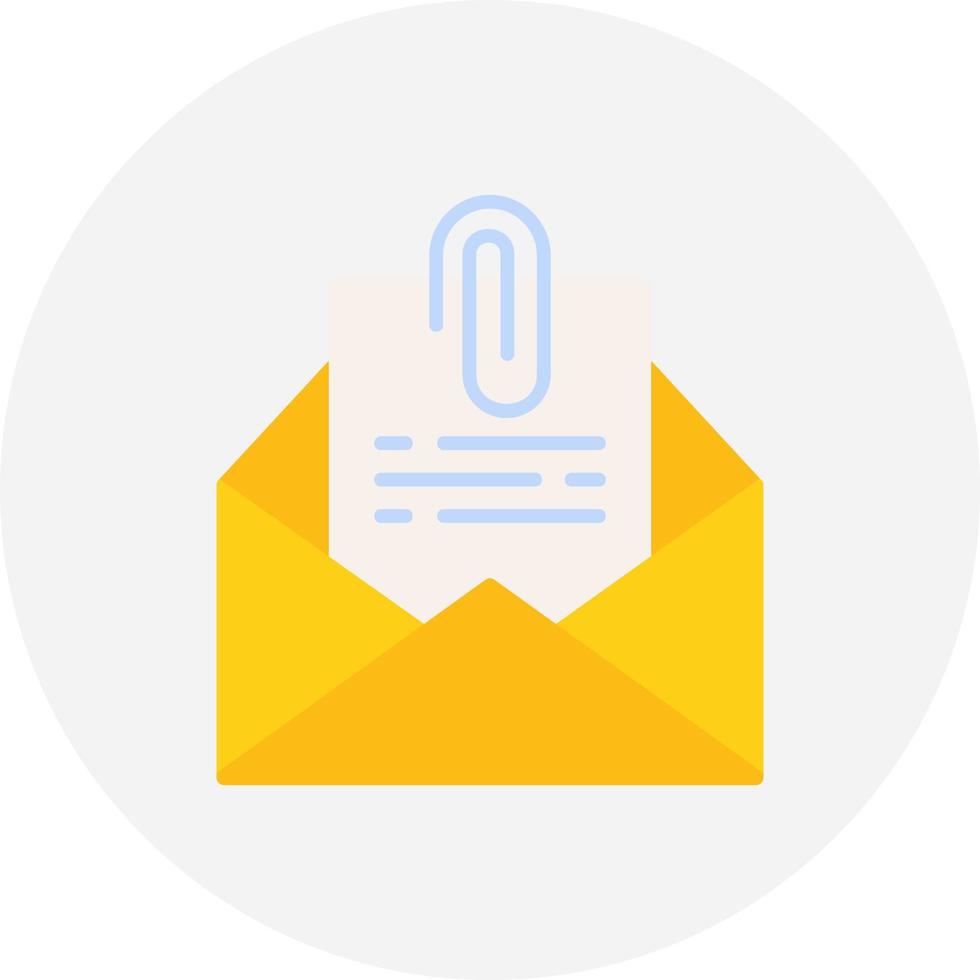 Attach File Email Creative Icon Design vector