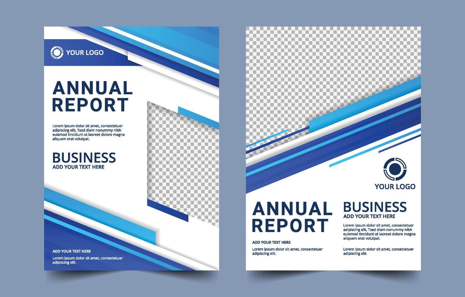 Annual Report Cover Template vector