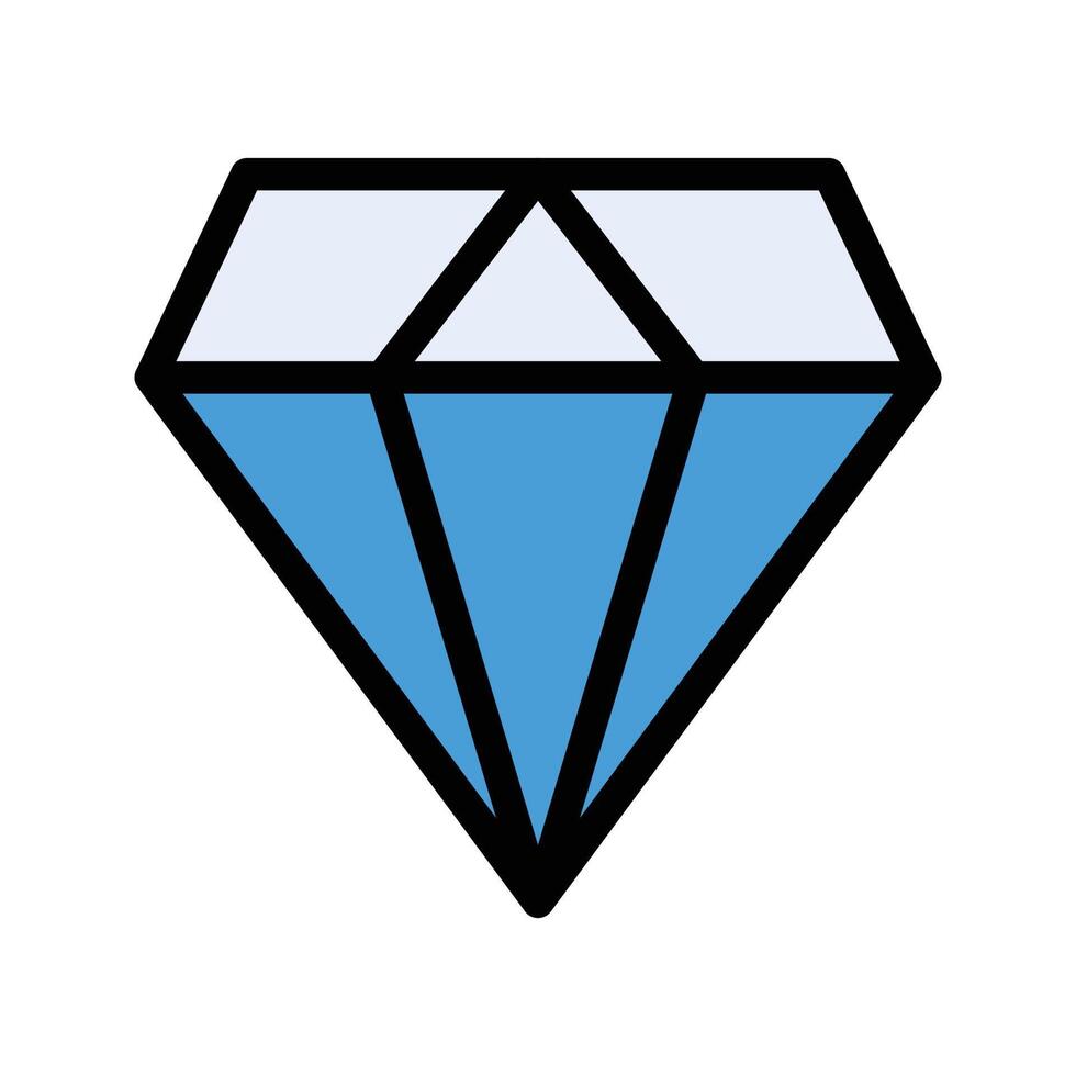 ilustración de vector de diamante en un fondo. símbolos de calidad premium. iconos vectoriales para concepto y diseño gráfico.