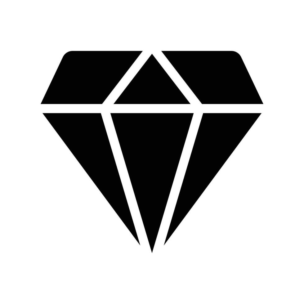 ilustración de vector de diamante en un fondo. símbolos de calidad premium. iconos vectoriales para concepto y diseño gráfico.