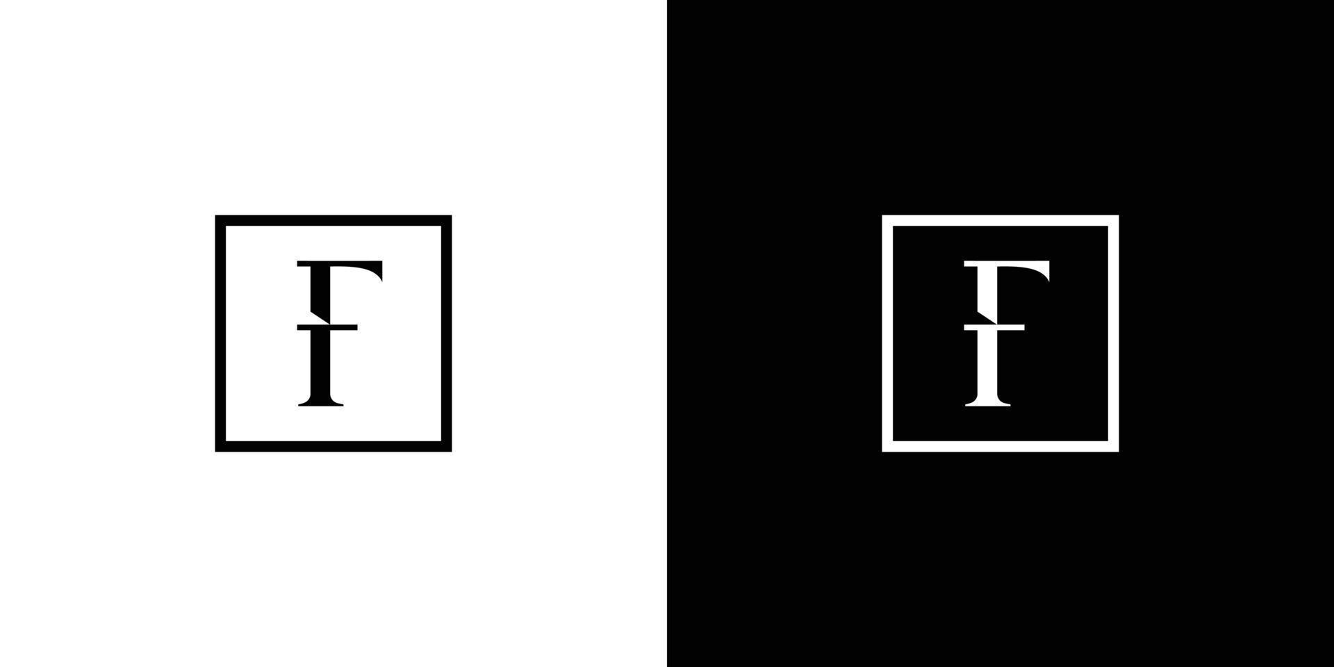 Cool and unique letter F  initials logo design vector