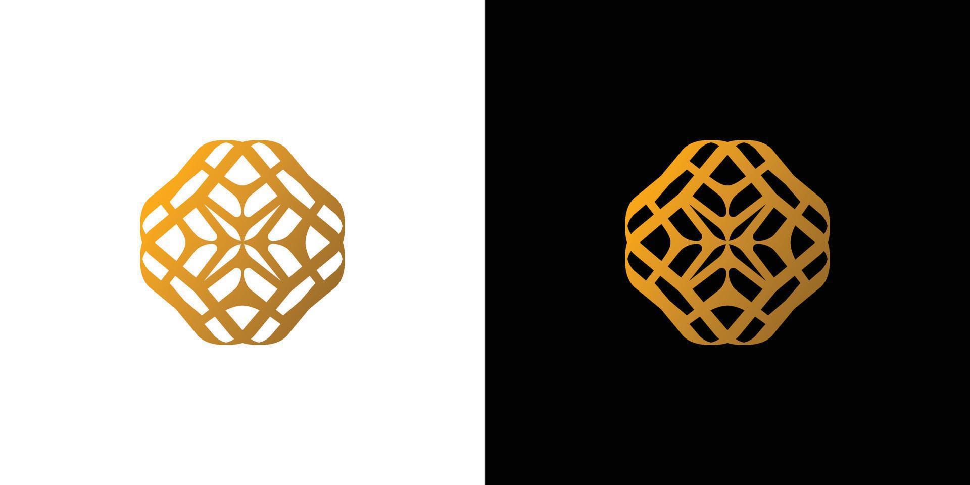 Modern and professional round ornament design vector