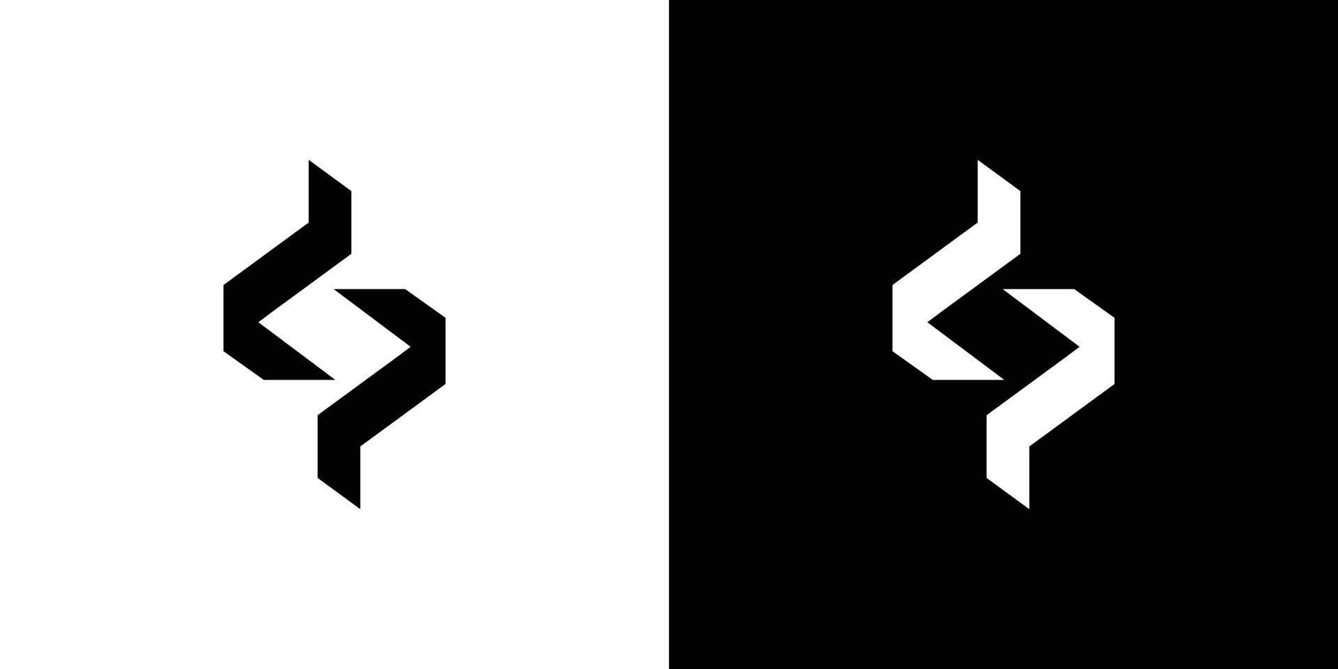 Modern and strong letter dp initials logo design vector