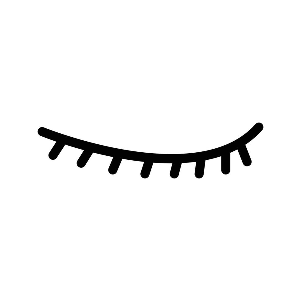 eyelash vector illustration on a background.Premium quality symbols.vector icons for concept and graphic design.