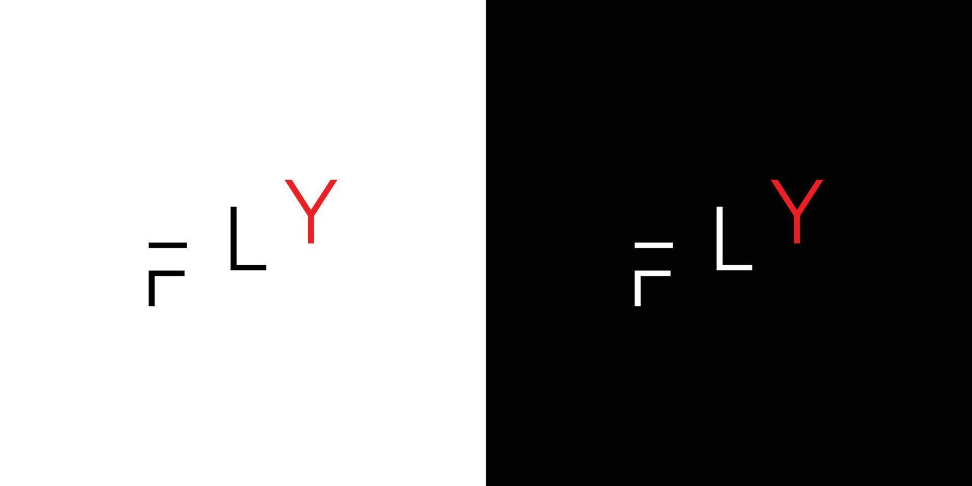 diseño de logotipo de mosca simple y único vector