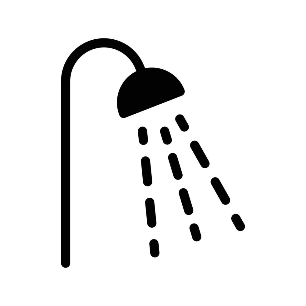 Ilustración de vector de ducha en un fondo. Símbolos de calidad premium. Iconos vectoriales para concepto y diseño gráfico.