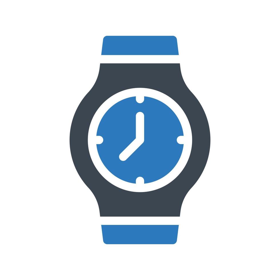 ilustración de vector de reloj de pulsera en un fondo. símbolos de calidad premium. iconos vectoriales para concepto y diseño gráfico.