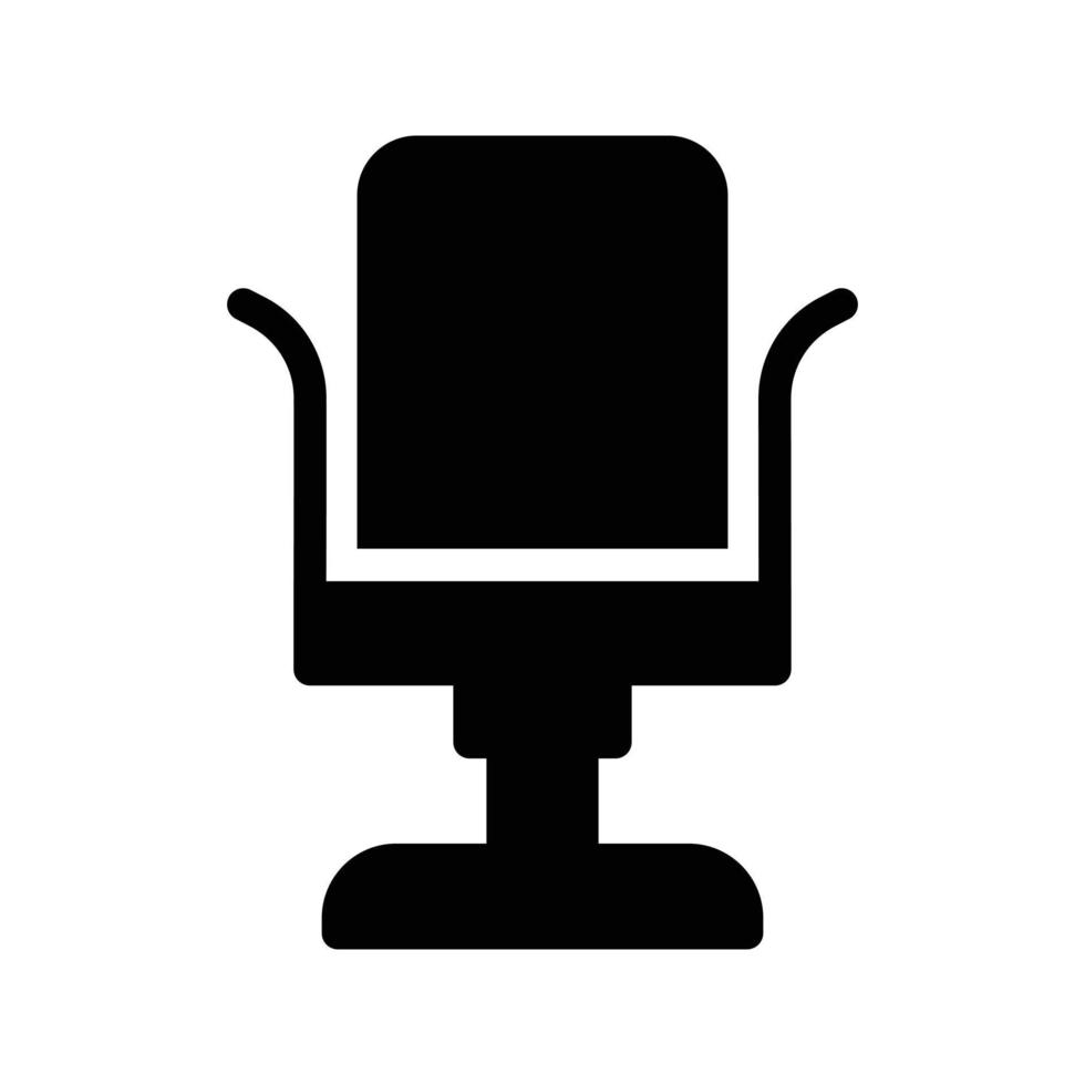ilustración de vector de silla de salón en un fondo. símbolos de calidad premium. iconos vectoriales para concepto y diseño gráfico.